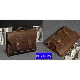 B023 Man Fashion Leather Crossbody Business Briefcase Sling Bag For iPad (7)