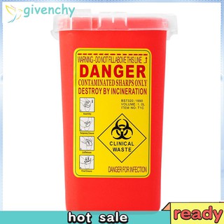 Sharps Container Bin Tattoo Medical Biohazard Piercing Needle Collect Box (1)