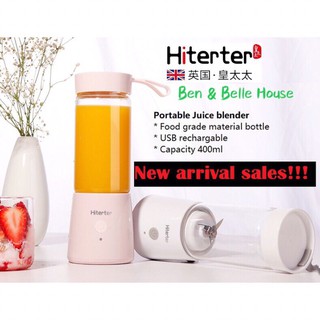 HITERTER portable blender 400ml bottle juicer cup portable mini juice blender portable juice blender