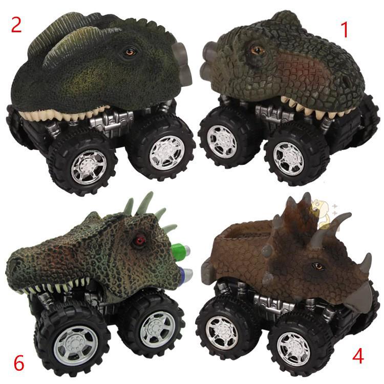 Dinosaur Cars 1Pc Pull Back Vehicle Set Easy Play