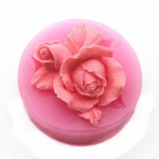 3D Rose Flower Bloom Silicone Fondant Soap Cake Mold Cupcake Jelly Candy Chocolate