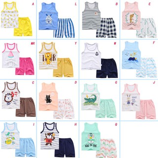 BOBORA Summer Unisex Baby Girls Boys Clothing Cotton Suit (2)