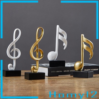 [HOMYL2] Resin Music Shape Sculpture Ornament Figurine Statue Tabletop Decoration