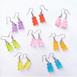 SENG 1 Pair Creative Cute Mini Gummy Bear Earrings