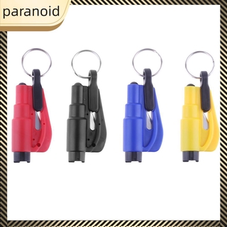 PARANOID Safety Hammer Auto Car Emergency Escape Window Glass Breaker with Key Chain