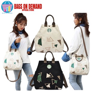 Bags on Demand Marikina Bags Canvas Multi-Function Shoulder Grocery Tote Sling Bag
