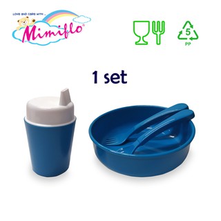 Mimiflo® 102 4 pcs Complete Feeding Set (Bowl/Juice Cup / Cutlery)