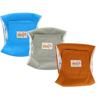 dog toiletaccessories✆3Pcs Washable Male Dog Belly Band Wrap Waterproof Pet Diaper Toilet Training P