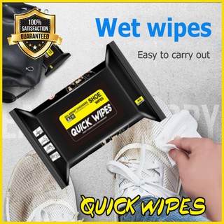 Shoe Wet Wipes For Shoes Cleaning Stains Remover Disposable Quick Wipe 30pcs Portable Shoe Cleaner (5)