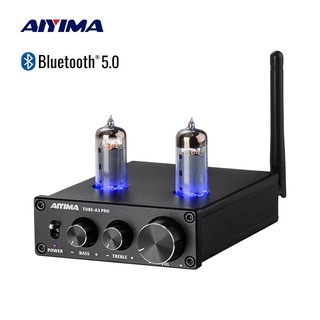 AIYIMA Tube-A3pro Vacuum Tube Amplifiers Audio Board Bluetooth 5.0 6K4 Bile Preamplifier Preamp AMP Treble Bass Adjustment DIY Home Theater