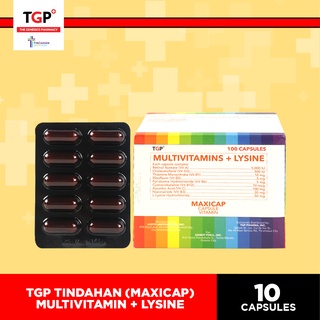 TGP Tindahan Multivitamin + Lysine (MAXICAP) - 10 Capsules (Protection and Immunity)