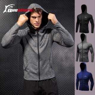 Men Zipper Sports Hoodies Running Jackets Fitness Gym Sports Clothes Training Sportswear Jogging Coa