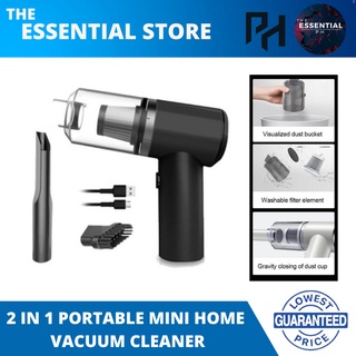 Portable Handheld Vacuum Cleaner - 2 In 1 Portable Mini Home And Car Cordless Vacuum Cleaner