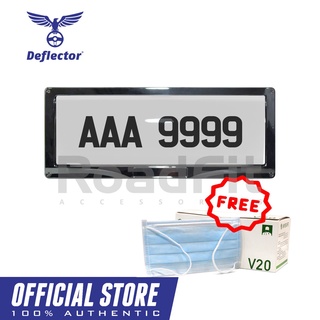 【READY Stock】☏✇☼Deflector License Plate Protector Flat Center for Toyota 1pair with AnySafe V20 KF80