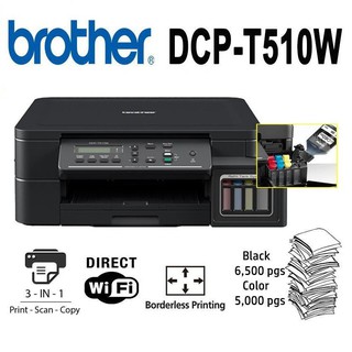 BROTHER DCP-T510W DCP T510W 3in1 PRINT SCAN COPY WIFI Refill Tank System