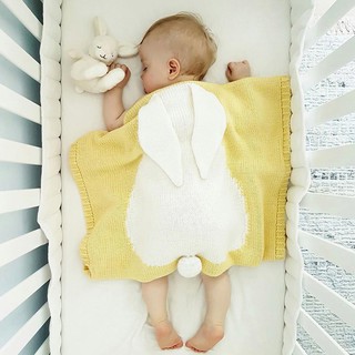 Rabbit Blanket Bed Lines Envelope for Newborns Soft Blanket
