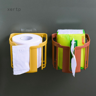 Toilet Non marking Wall mounted Paper Tray Roll Paper Holder Bathroom Tissue Storage