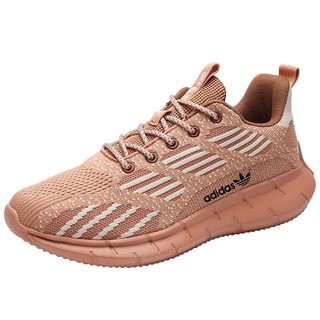 New Adidas Sports Shoes Lightweight Large Size Men's Running Shoes Mesh Breathable Casual Shoes Low Cut Laces Stripes Non-slip Wear-resistant Women's Jogging Shoes Couple Shoes 38-46 (5)