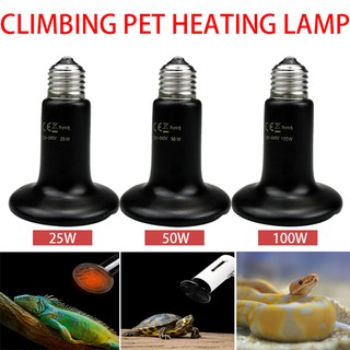 Pet Heating Light Bulb Infrared Black Ceramic Emitter Heat Lamp Bulb For Reptile Animals Heater