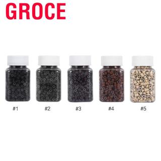 Groce 1000PCS/Bottle Professional Silicone Lined Micro Hair Extension Rings Extensions Accessor