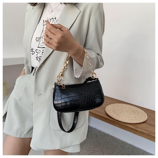Women's Bag Summer MINI Baguette Bag French Style New Trendy Wild Crossbody Shoulder Bag Handbag (4)