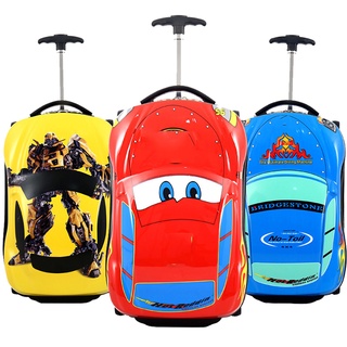 【boutique special price】3D Car Kids Suitcase set Travel Luggage Children Travel Trolley Suitcase for