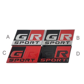 1 X Metal GR SPORT Logo Car Auto Rear Trunk Emblem Sticker Decal Badge Replacement For TOYOTA GR Sport