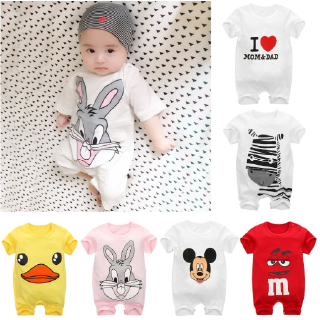 BY Ready Stock Unisex Baby Romper Jumper Clothing Cartoon Jumpsuit Newborn Infant Clothes Kids One Piece Boys Girls Babies' Fashion / 0-24 months