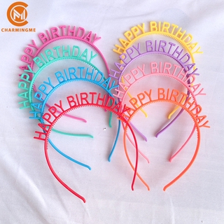 Birthday Hat Happy Birthday English Headband Birthday Party Headdress (1)