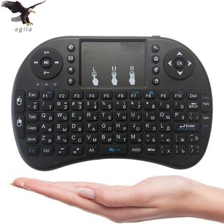 Agila Keyboard I8 MiNi Wireless keyboard 2.4GHz English Version 3-Color Backlight Keyboard