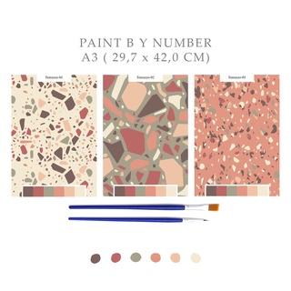 Paint By Number Kit A3, TERRAZO