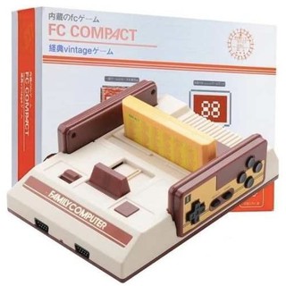Family Computer FC Compact, 8 Bit Retro Video Game Console 168-1 GAMES