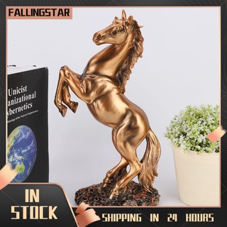 Fallingstar Resin Horse Sculpture Statue Crafts Desk Decoration Ornament Photograph Props