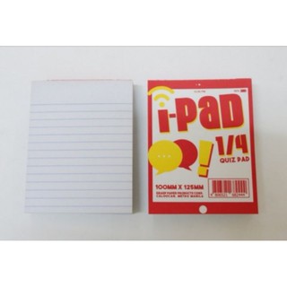 Ipad 1/4 quiz Pad Paper by 5's