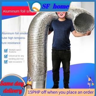 「SFhome」⚡In Stock⚡ 4" 6" 8" 10" 12" 14" Air Ventilation Pipe Hose Flexible Aluminum Exhaust Duct 1m/2m/3m/5mLength