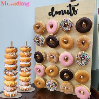 Wooden Donut Wall Stand Doughnut Holder Baby Shower Kids Birthday Party Table Decorations Wedding