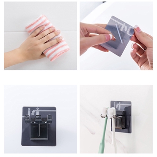 Japanese Simple Toothbrush Holder Water Cup Wall-Mounted Mouthwash Punch-Free Hanger Hook (5)