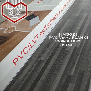 SC High Quality Self Adhesive Vinyl Wood Planks 90cm x 15cm Floor Sticker Tiles Laminate Waterproof