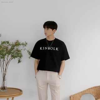 Ang bagong☍☬KINFOLK Korean Shirt [ORANGE/BLK/WHT]