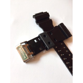 Watches Accessories✠✟✁Glossy Black SILVER BUCKLE ONLY G SHOCK Bracelet / Strap / Replacement