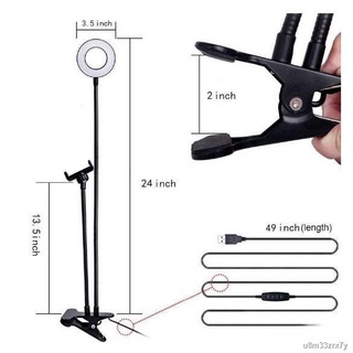 Professional Live Stream Phone Mobile Holder with Ring Light