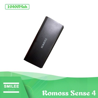 ✅100% Original Romoss Powerbank Sense4 Sense 4 10400Mah Power Bank ( Black ）