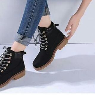 KOREAN LACE-UP LEATHER BOOTS SHOES (8)