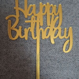 Cake topper happy birthday