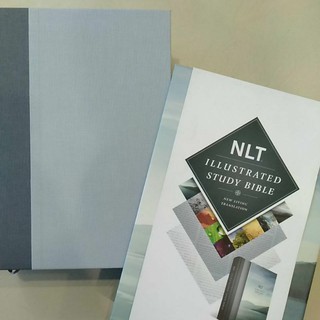 Illustrated Study Bible NLT Deluxe, Deluxe Linen Edition, Hardcover, Gray