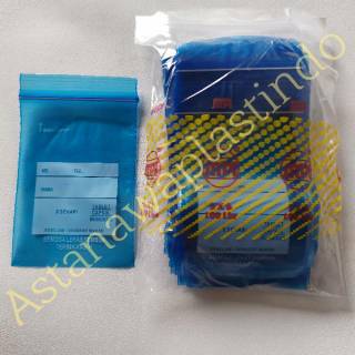 Plastic Medicine clip 5x8 100 pcs Blue 5x8 SMPI ziplock 8x5 zipper clip Screen Printing