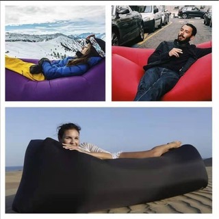 Inflatable Air Bed Sofa Lounger Couch Chair Bag Hangout Outdoor Camping Beach Inflatable Couch Sofa