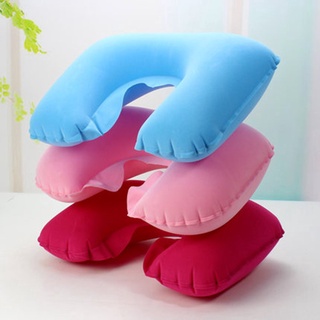 【sale】 LYH Inflatable Pillow Air Cushion Neck Rest U-Shaped Compact Plane Flight Travel