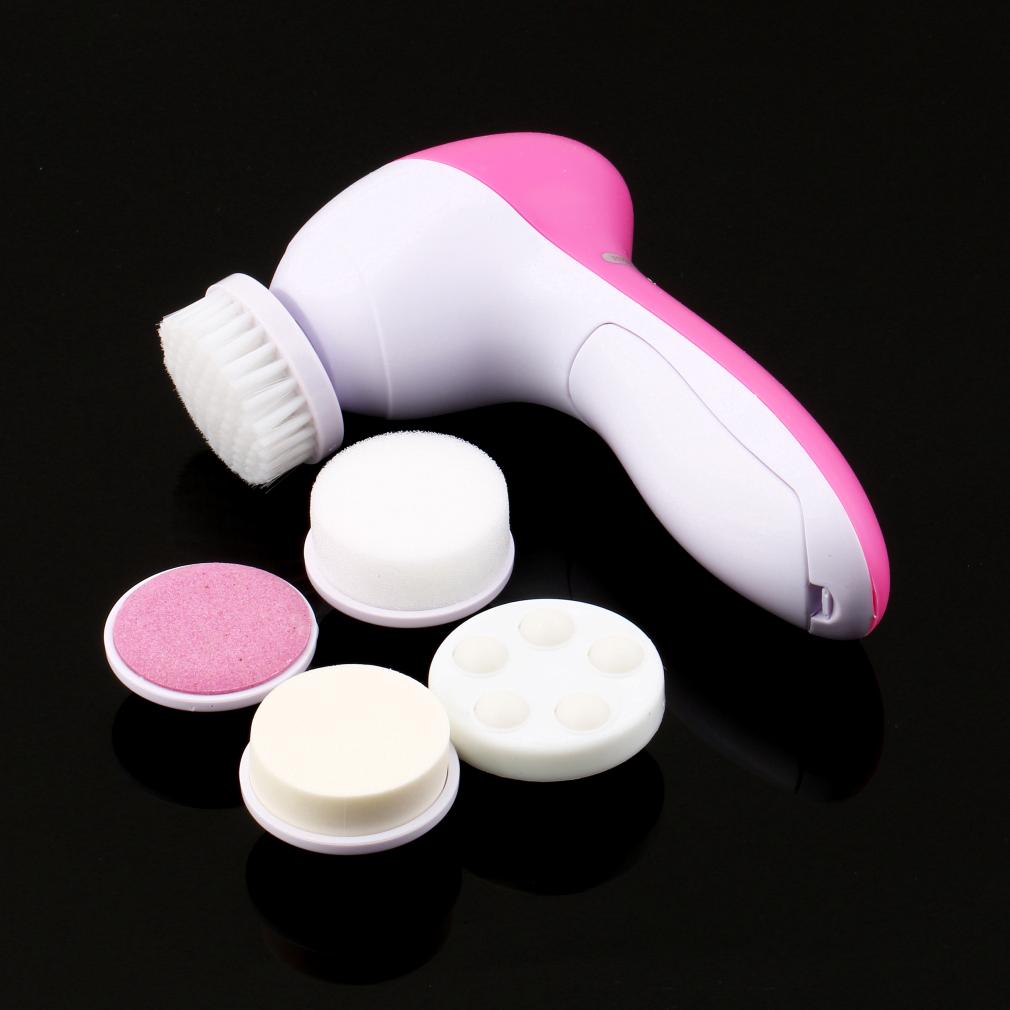 5 in 1 Electric Facial Cleanser Wash Face Machine Skin Pore Cleaner Body Cleansing Massage