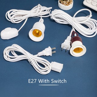 5M E27 Lamp Base Bulb Socket Hanging Suspended Pendant Lamp Holder LED Bulb Adapter With Switch